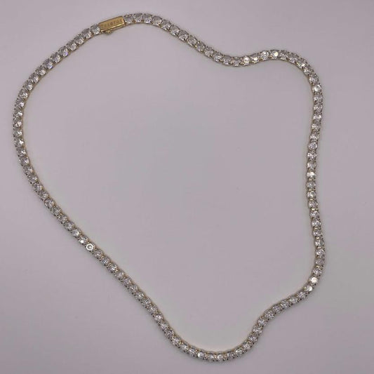 4mm x 24 Inch Tennis Chain - Gold